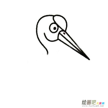 丹顶鹤简笔画