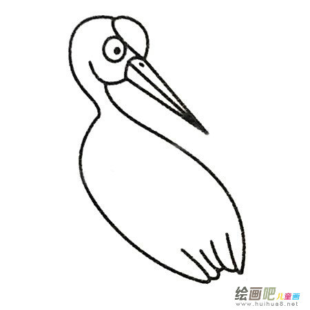 丹顶鹤简笔画