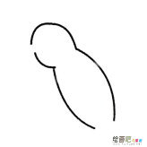 蜂鸟简笔画的画法步骤