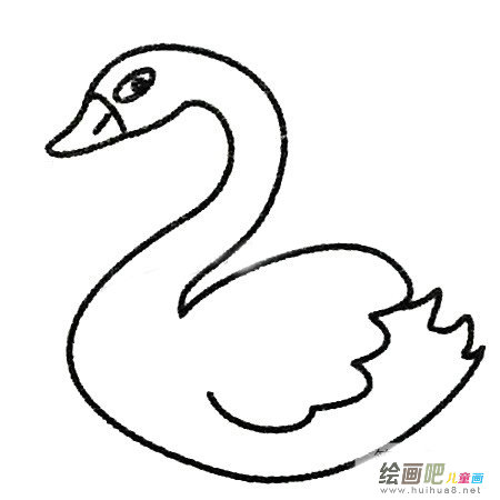 天鹅简笔画