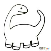 恐龙简笔画板龙的两种画法图片