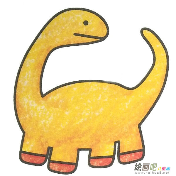 板龙填色图片