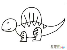 棘龙简笔画图片