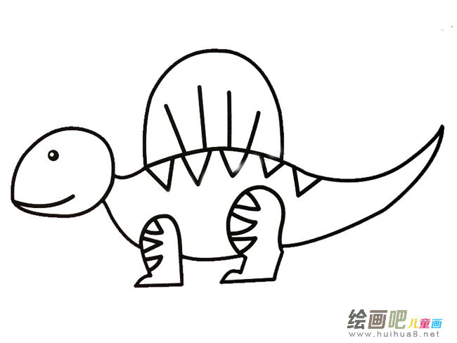 棘龙简笔画
