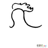 大公鸡简笔画彩色图片