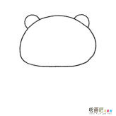 Q版小浣熊简笔画的画法步骤教程