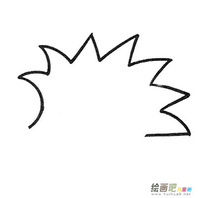 刺猬简笔画