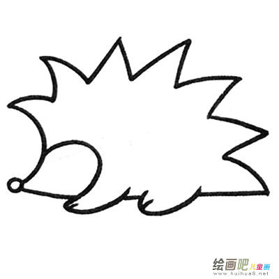 刺猬简笔画