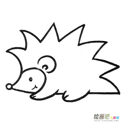 刺猬简笔画