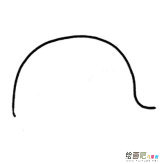 幼儿学鲸鱼简笔画的画法步骤