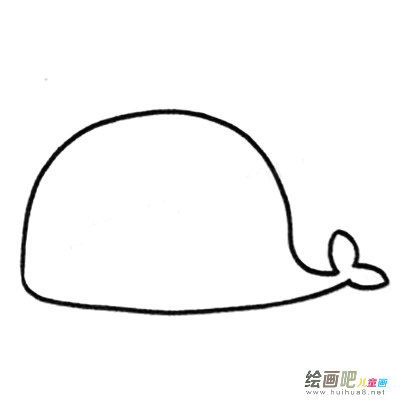鲸鱼简笔画