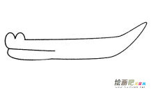鳄鱼简笔画的画法步骤教程