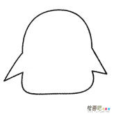 企鹅简笔画的画法步骤教程
