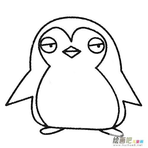 企鹅简笔画图片