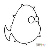 河豚简笔画图片大全