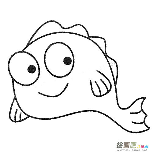 河豚简笔画图片大全