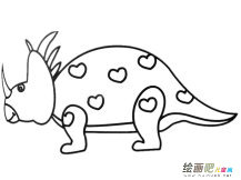 戟龙简笔画图片