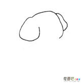 害羞的大象简笔画