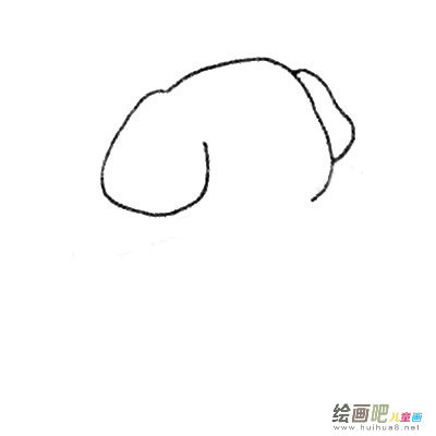 害羞的大象简笔画