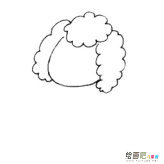 贵宾犬简笔画的画法步骤教程
