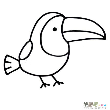 啄木鸟简笔画