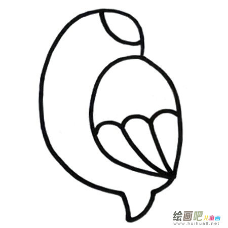 黄雀简笔画