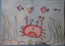 海底世界儿童画作品
