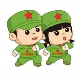 建军节可爱的军人儿童画