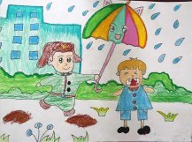 小学生学雷锋做好事主题儿童画