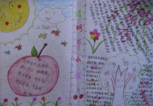 一年级清明节小报儿童画作品
