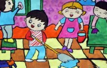 小学生五一劳动节题材儿童画