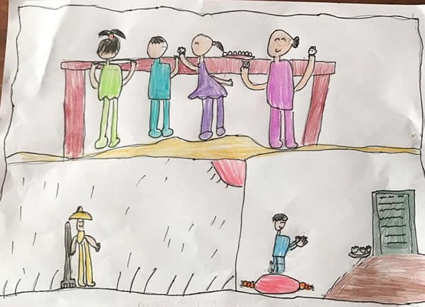 四年级小学生简单的清明节主题儿童画作品