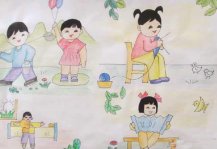 简单的五一劳动节儿童画