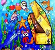 创意海底世界优秀儿童画范画