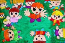 小学生庆祝六一儿童画作品