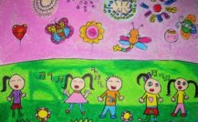 2018年六一儿童节主题儿童画
