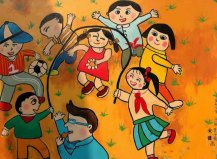 欢乐儿童节图画作品欣赏
