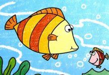 小丑鱼海底世界儿童画作品欣赏