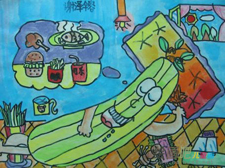 水粉画：我的暑假生活