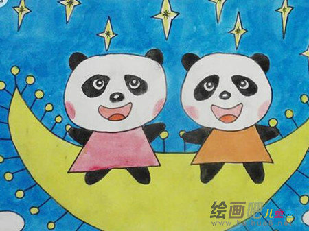 水粉画：动物园游记
