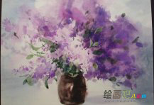 水粉画：会变的春天