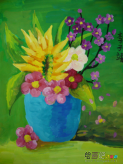 水粉画：温暖的手