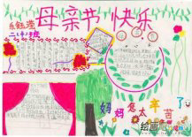 母亲节手抄报：没有撼人心魄的史诗