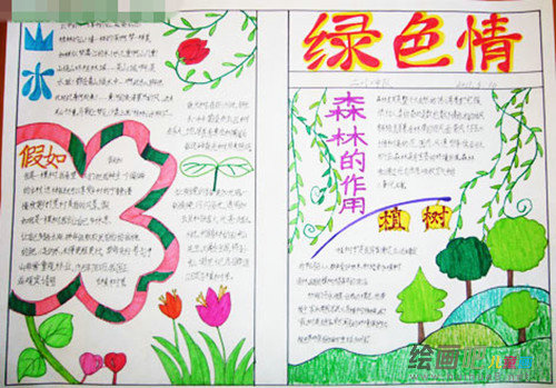 植树节手抄报