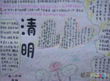 清明节手抄报：科学与文化的纠缠