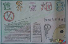 世界无烟日手抄报：无烟学校