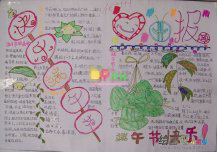 端午节手抄报：端午节佩戴艾虎