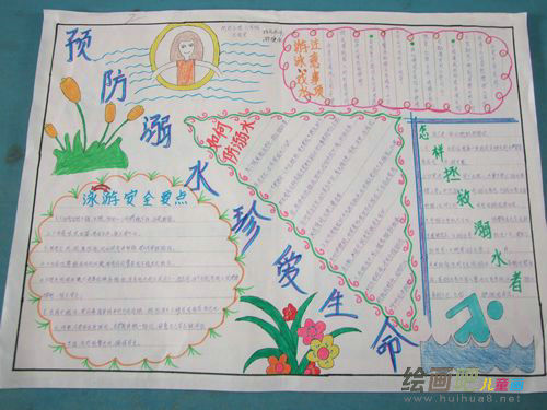 防溺水手抄报：拯救溺水者正确的施救顺序
