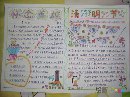 清明节手抄报：挂鸡蛋习俗