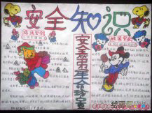中学生安全教育手抄报